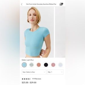 Urban Outfitters Seamless Ribbed Top